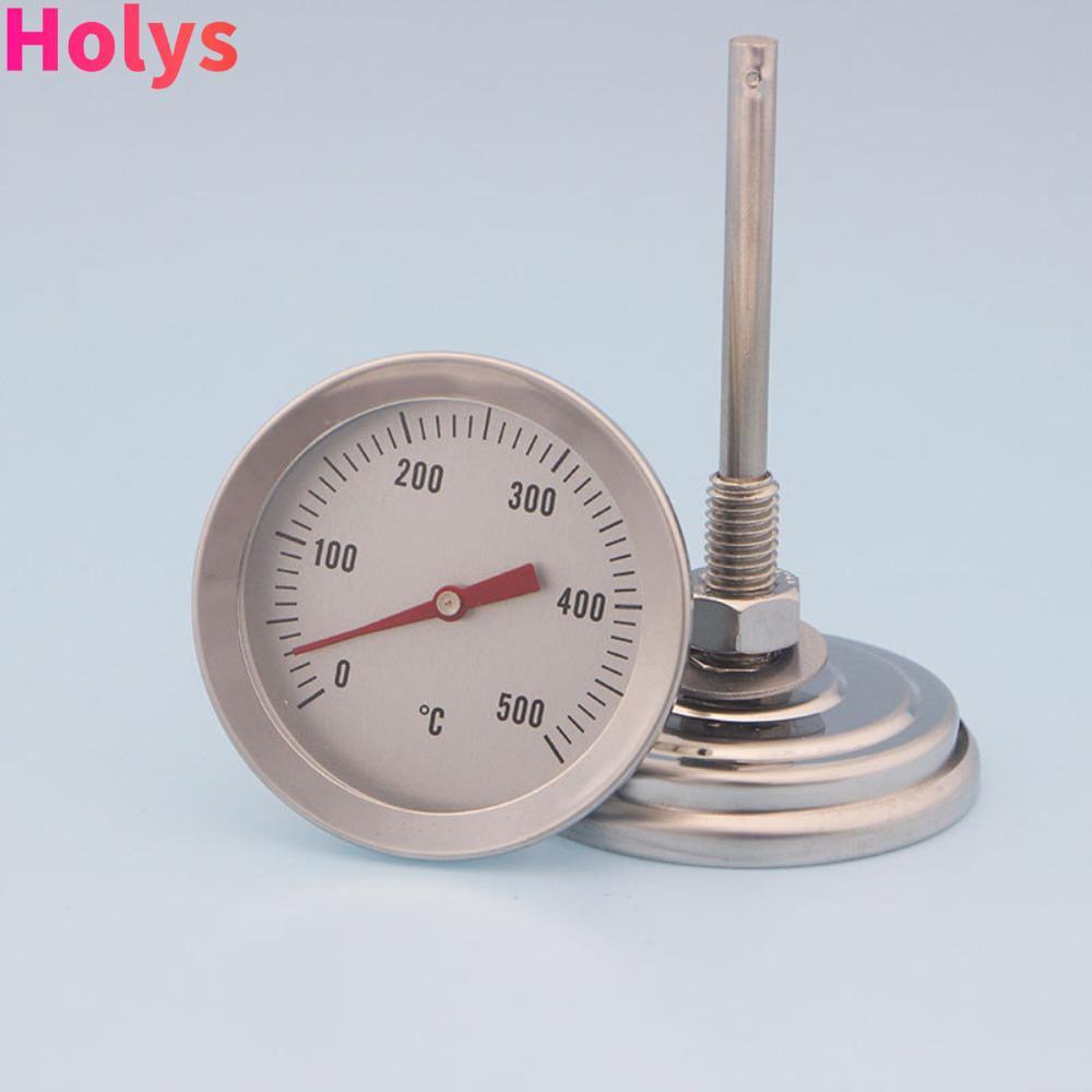 Nhiệt kế BBQ HOLYS Thép không gỉ nướng 0-500°C Đồng hồ đo nhiệt độ