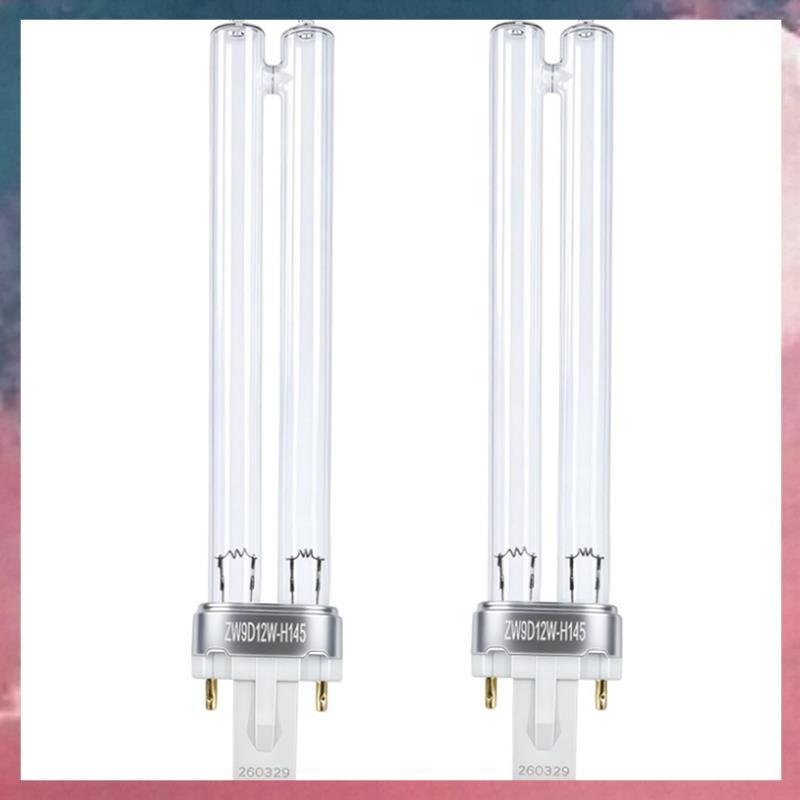 (X J B F) 2 Gói Bóng Đèn Thay Thế Đèn UV 9W G23 Base JUP-01 UVE9 CF400 CF500 UVCP-9 Bộ Lọc Bể Cá