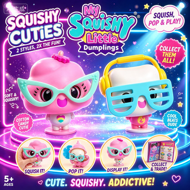 My Squishy Little Ice Cream Doll – Đồ chơi tương tác Squishy siêu mềm kèm phụ kiện chơi, Quà tặng sư