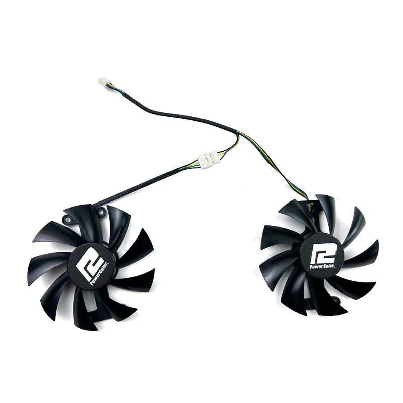 Quạt Làm Mát 85mm 4pin PLA09215B12H Cho Powercolor RX580 Rồng Đỏ 8GB RX480 470 Card Đồ Họa Quạt Thay