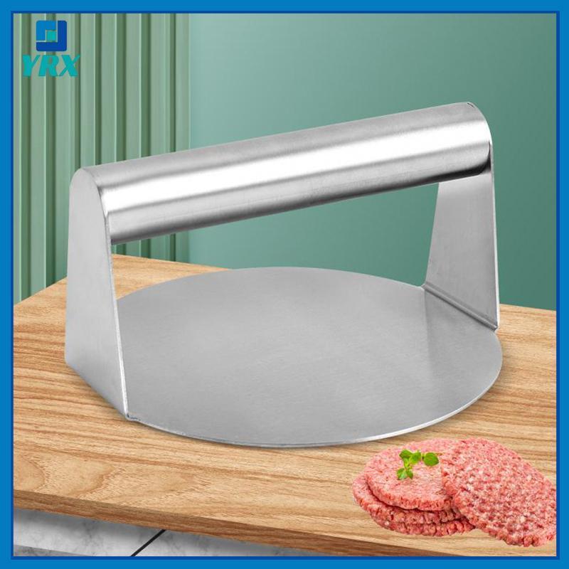 YRX Thép không gỉ Smash Burger Press Hamburger Patties Meat Masher Khuôn ép thịt tròn cho các loại t