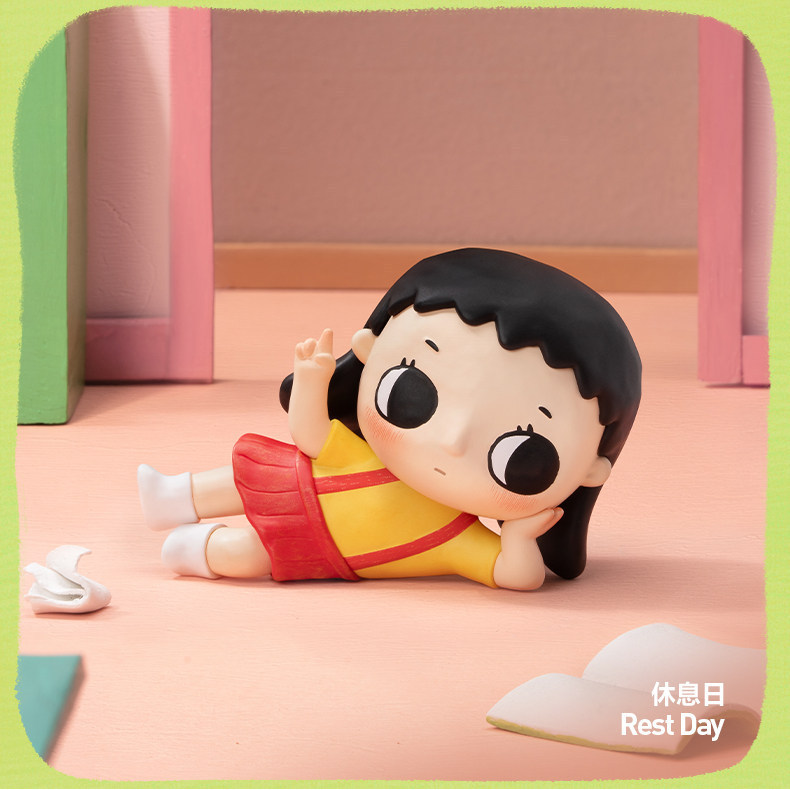POPMART NYOTA x Chibi Maruko Chan Đồ chơi nghệ thuật XJEJEE