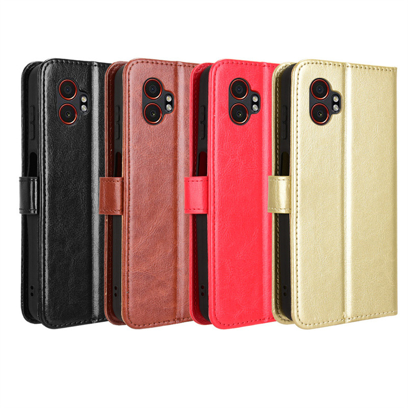 Dành Cho Samsung Xcover 7 Pro Bao Da Điện Thoại Chống Trơn Trượt Có Dây Đứng Cho Galaxy Xcover7 Pro 