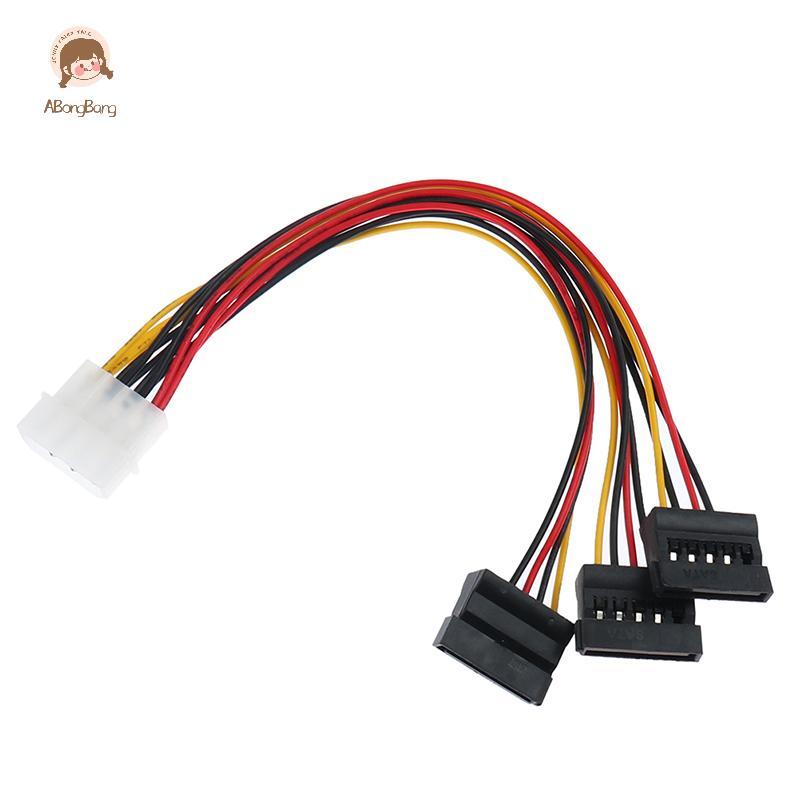ABongBang 4Pin IDE Molex To 3 ATA SATA Bộ chia nguồn Cáp nối dài Đẹp
