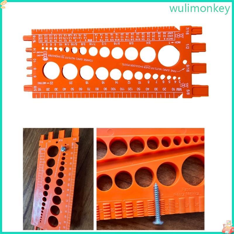 WU Nut And Bolt Drill Bit Thread Checker Vít ImperialsTool Gauges Tester
