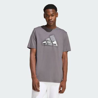 adidas Phong cách sống ÁO THUN IN HÌNH LOGO RẰN RI HIỆN ĐẠI Nam Xám JZ7494