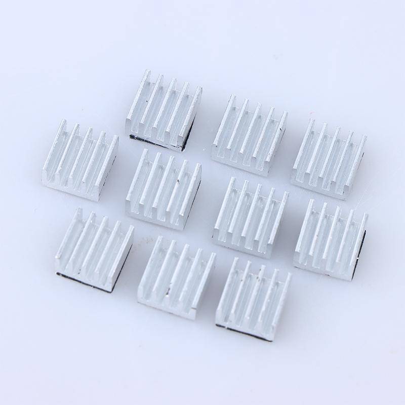 F & E 10 Chiếc A4988 Trình Điều Khiển Bước Tản Nhiệt Nhôm Tản Nhiệt Tản Nhiệt Làm Mát 3D Bộ Phận Máy