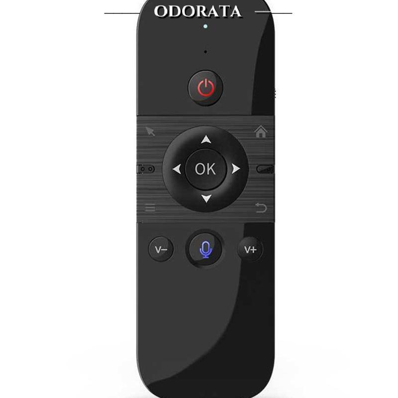 {odorata} M8 Air Mouse Điều khiển từ xa bằng giọng nói Bàn phím Mini không dây 2.4G di động cho Andr