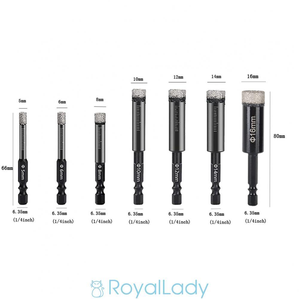 #ROYALLADY#Multi Purpose Hex Handle Diamond Hole Saw Cutter for Granite Marble and Masonry