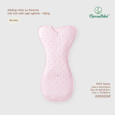 Nhộng chũn La Pomme trái tim nhỏ ngộ nghĩnh - Sợi Petit Soyeu thoáng mát  - Bé gái- Size S/M/L