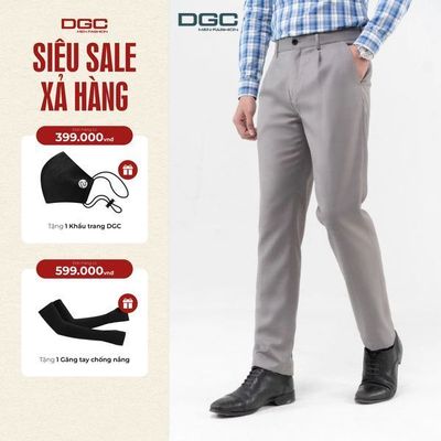 Quần âu nam không ly Regular fit DGCs -  Chất liệu cao cấp mềm mại, mát mẻ, thoải mái - SQTBB04M