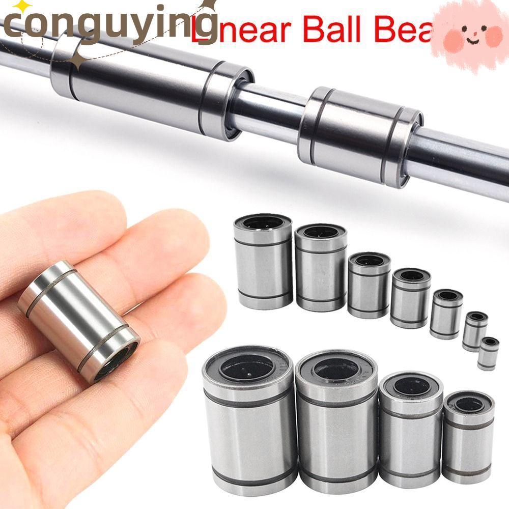 CONGUYING Thép mạ niken Thanh trục CNC Phần LM3UU LM4UU LM5UU LM6UU