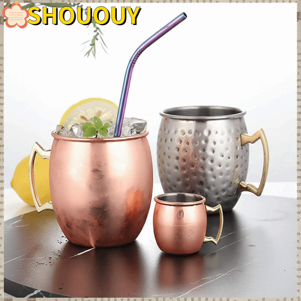 SKOOUY Hammer Point Cup, Cốc Cốc thủ công 500ml, Có Tay cầm đinh tán chắc chắn Búa Moscow Mule Smoot