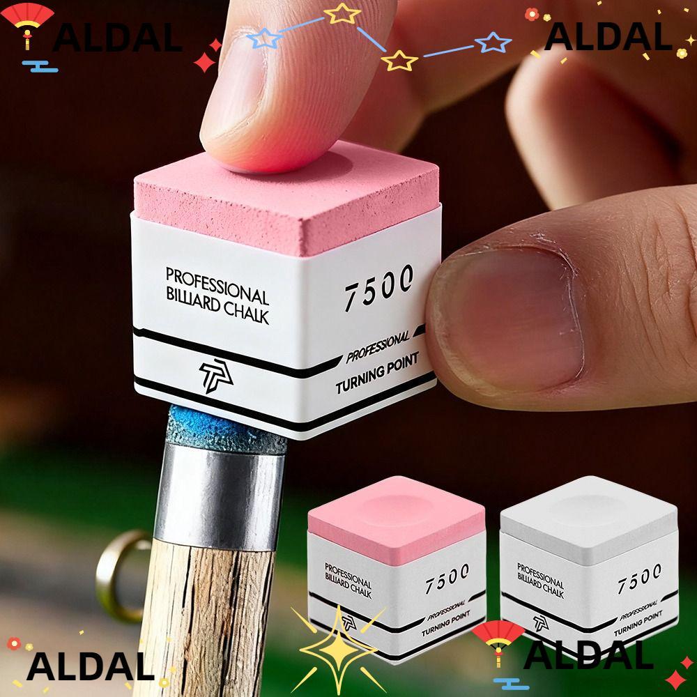 Phấn bi-a ALDAL TP7500, Phấn bi-a vuông chống trượt, Phấn bi-a vuông màu hồng / xám Phụ kiện bi-a bi