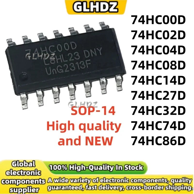 5 chiếc SOP-14 74HC00D 74HC02D 74HC04D 74HC08D 74HC14D 74HC27D 74HC32D 74HC74D 74HC86D Còn hàng