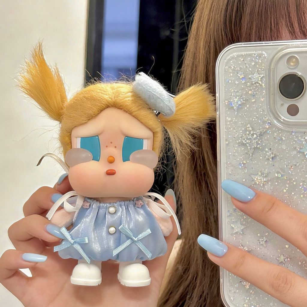 Crybaby Holiday Rubber series gurgling angel girl-hearted blue and pink set