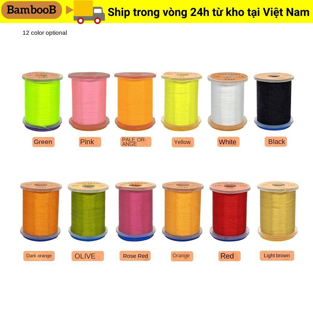 BAMBOOB Fly Tying Thread Line, Thread Spool Salmon Fly Fishing Line, Bass Premium Super Strong Fishi