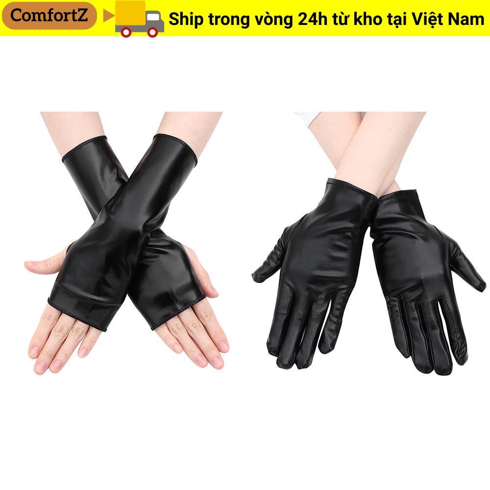 Găng tay da COMFORTZ Gothic PU Mittes Gothic Punk Dress Up