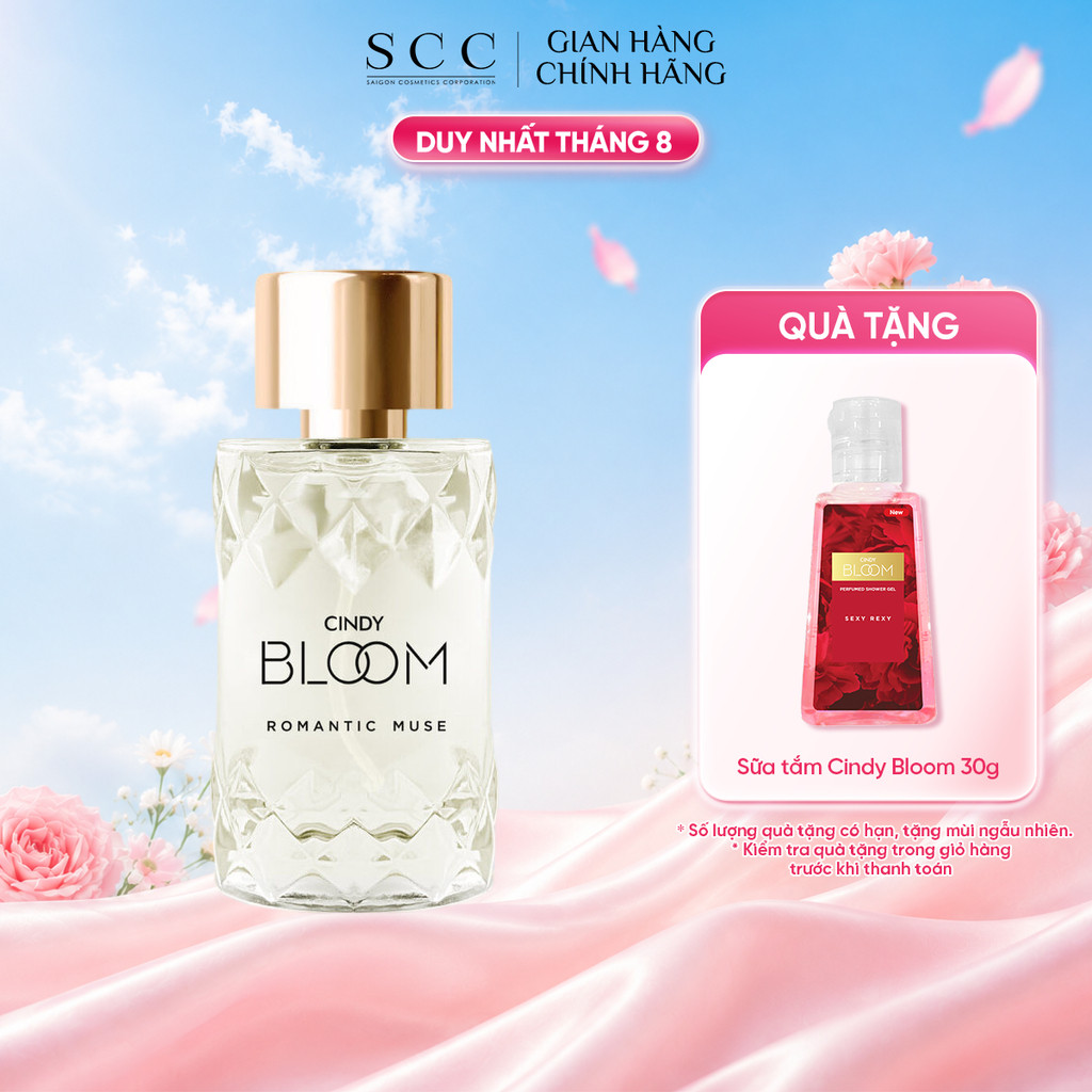 Nước Hoa Nữ CINDY BLOOM Romantic Muse Hương Quyến Rũ Lãng Mạn 50ml