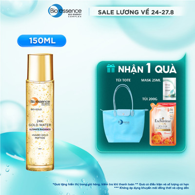 Nước dưỡng ngăn ngừa lão hóa Bio-Essence Bio-Gold Bio-Essence Gold chiết xuất vàng 24k 150ml