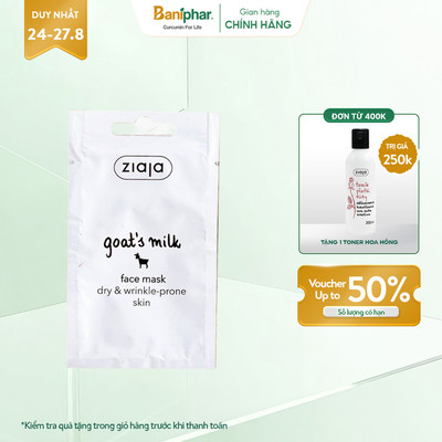 Mặt nạ sữa dê Ziaja Goat's Milk Face Mask dạng bùn 7ml