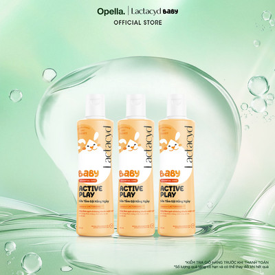 Bộ 3 chai Sữa Tắm Gội Trẻ Em Lactacyd Baby Active Play,Giúp Đề Kháng Da Và Bảo Vệ Bé Khỏi Vi Khuẩn 250ml/chai