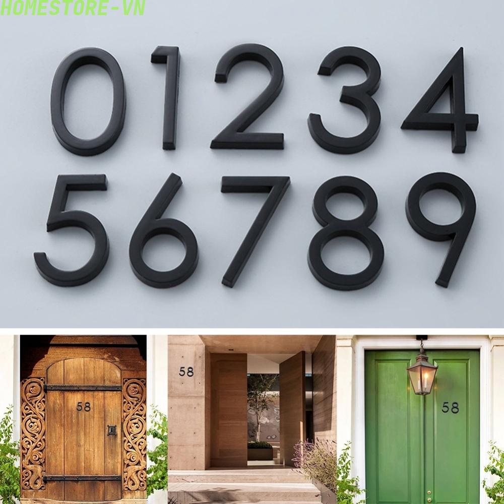 [Homestore]3D House Number 3D Effect ABS Resin Beautiful Appearance Corrosion Resistant