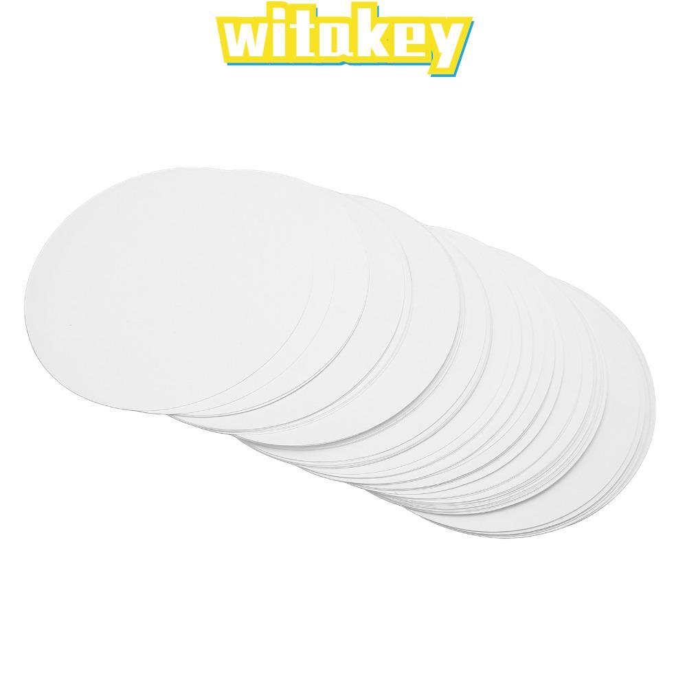 WITAKEY 100 Chiếc Giấy Làm Huy Hiệu DIY, Giấy Làm Huy Hiệu DIY Máy In Ảnh Tròn Nút Giấy Huy Hiệu Giấ