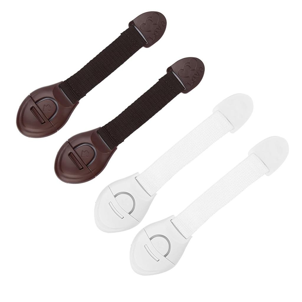 Fydun 4Pcs Baby, Cabinet Locks Lock Kids Adhesive Door Cupboard Child F Drawer Fridge