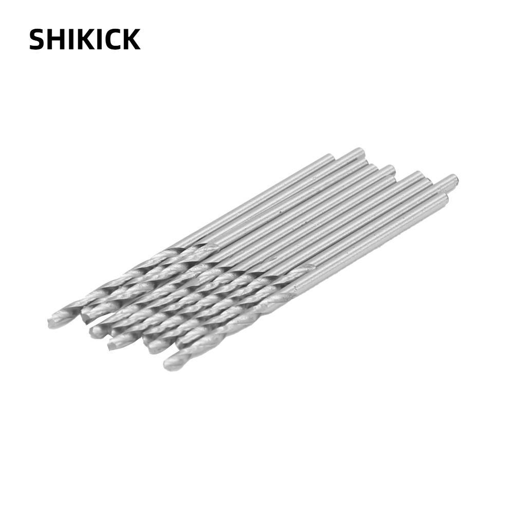 SHIKICK 10 mũi khoan thẳng, mũi khoan xoắn thép tốc độ cao không tráng, đường kính 1,3mm 118° Mũi kh