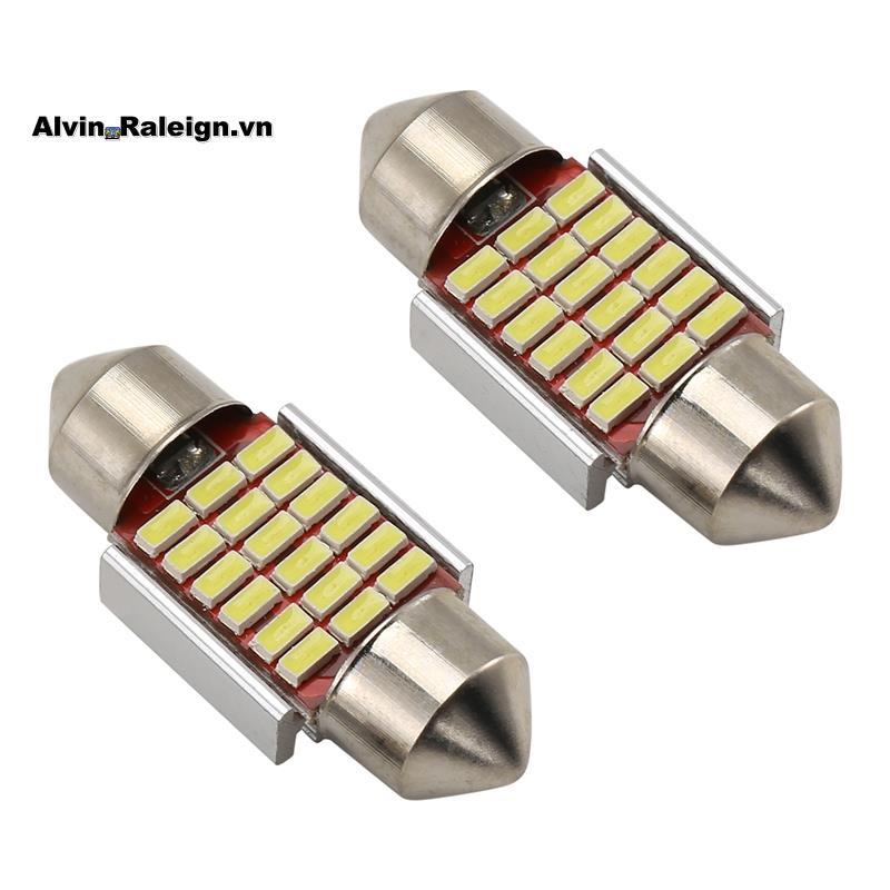 2 Chiếc C5W C10W 31mm 3014 18SMD Festoon Led Canbus Xe Inteiror Bóng Đèn Biển Số Đèn 12V