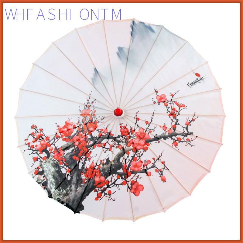 Trung Quốc Dầu Ô Giấy Nghệ Thuật Trung Quốc Cổ Điển Nhảy Dù 32 Inch Tre Lụa Dù Cho Làng Phong Cảnh T