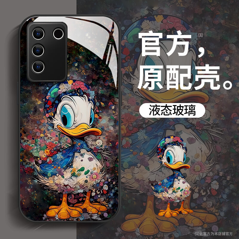 Thích hợp cho ốp điện thoại vivox300 s50promini Nữ mới x200 / 100pro Floral Donald Duck s20 / 19 Liq