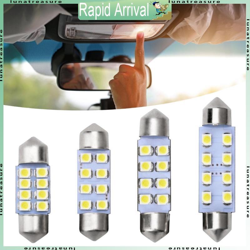 Lun Xe LED Trang Trí Đuôi Bóng Đèn 8SMD Đôi Mũi Festoon 31mm 36mm 39mm 41mm