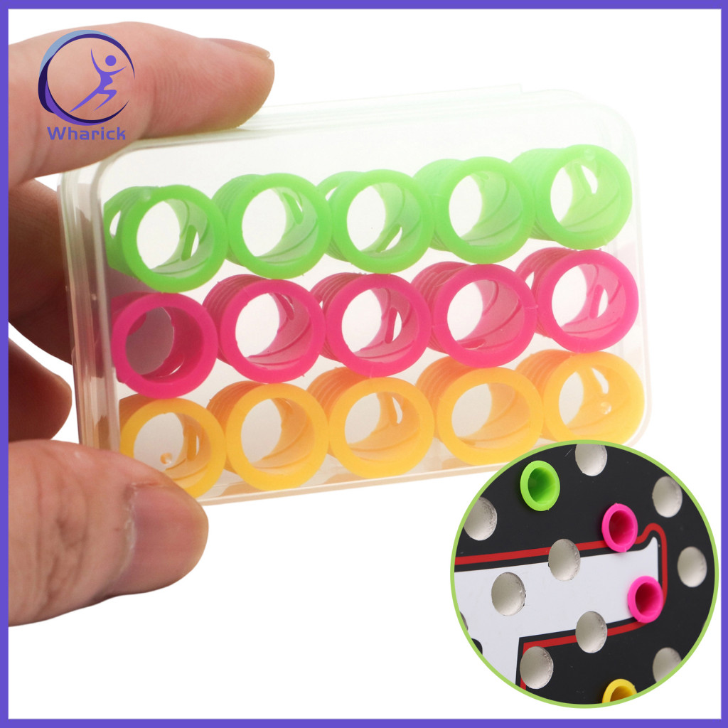 Wharick| Padel Vợt Lỗ Cắm Vợt Phụ Kiện Chống Rung 15 Chiếc Padel Vợt Giảm Chấn Phích Cắm – Giảm Chấn