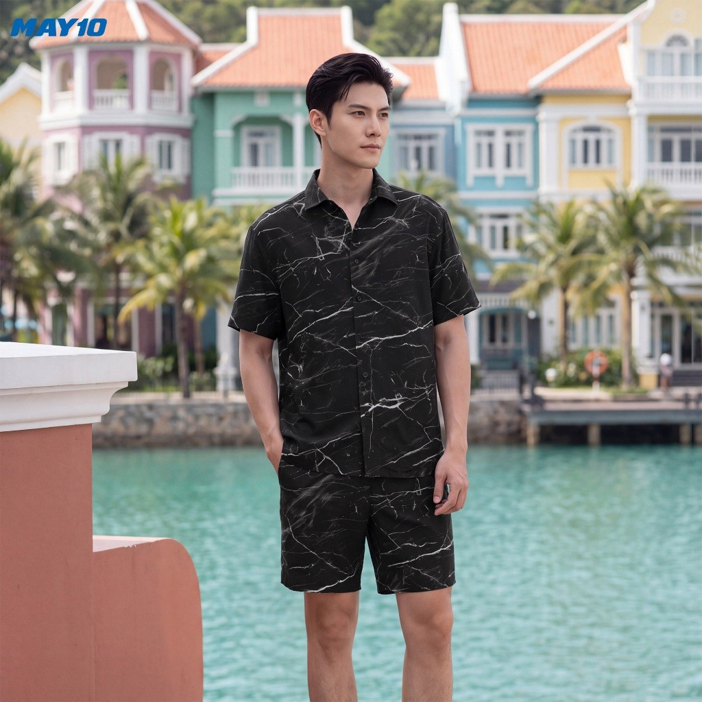 Bộ quần áo lanh nam May 10 mã 060126245ON 4