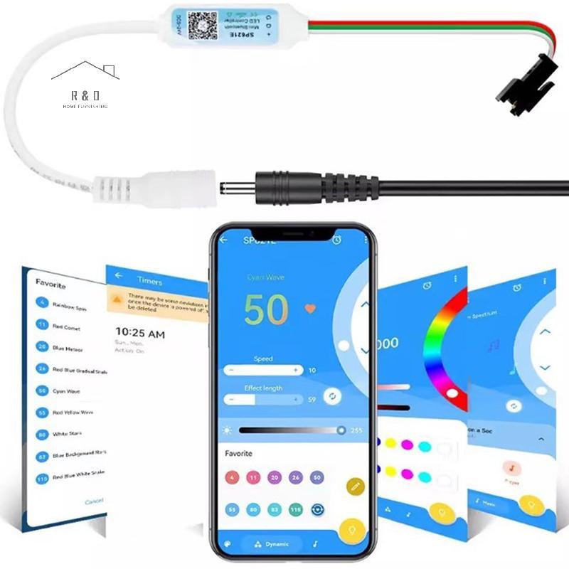 RO > SP621E Mini RGB Bộ Điều Khiển Cho WS2811 WS2812 WS2813 Dải Đèn LED Điều Khiển -24V Mới