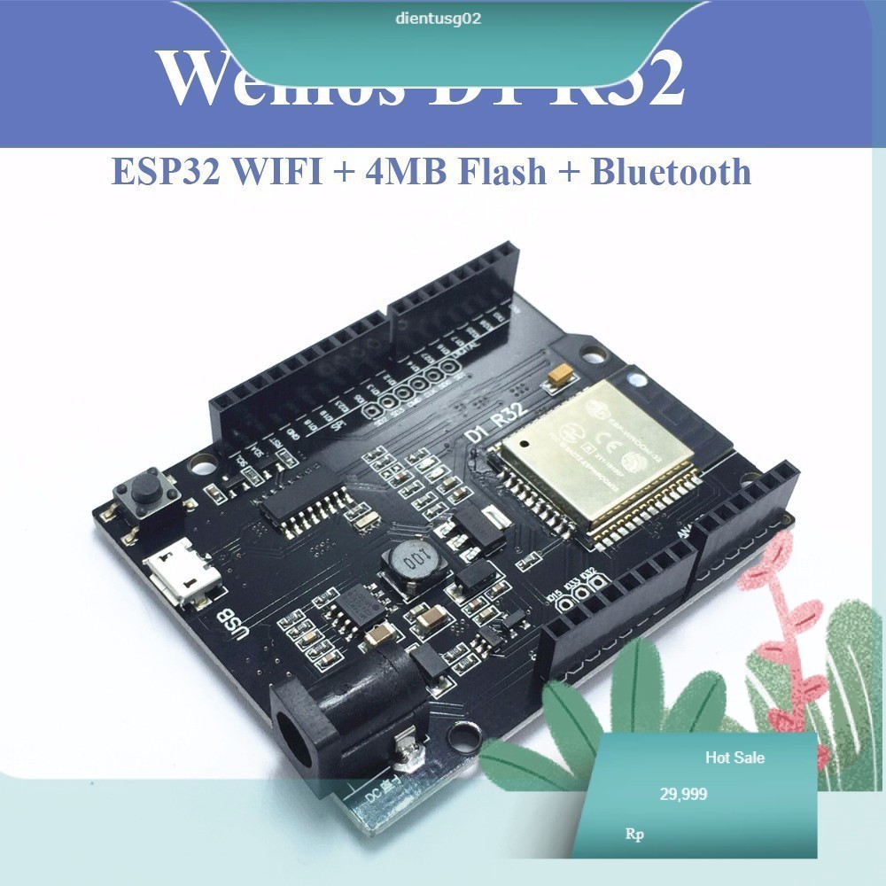 Mạch Arduino Wemos D1 R32 - Kit ESP32 WiFi Bluetooth UNO R3