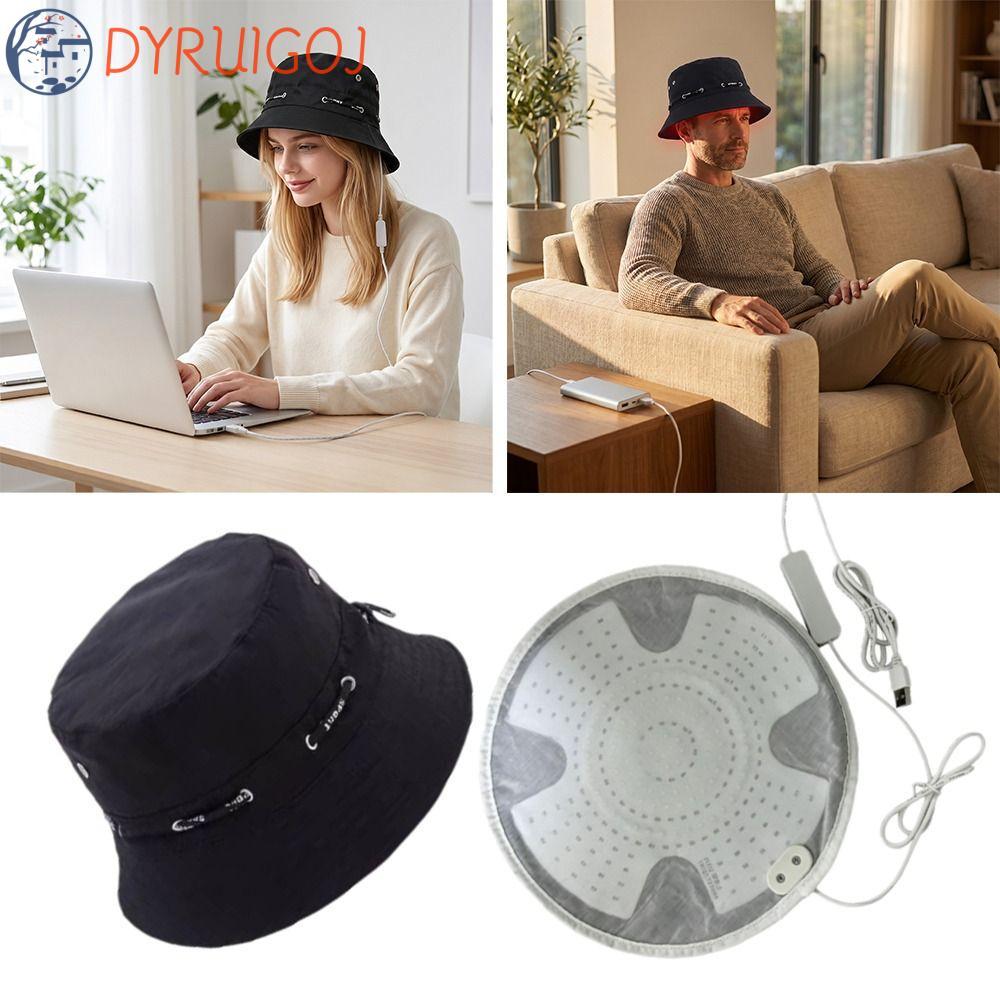 Thiết bị mọc tóc DYRUIDOJ, USB Red Blue Light Red Light Red Light Mũ điều trị rụng tóc, Chống rụng t