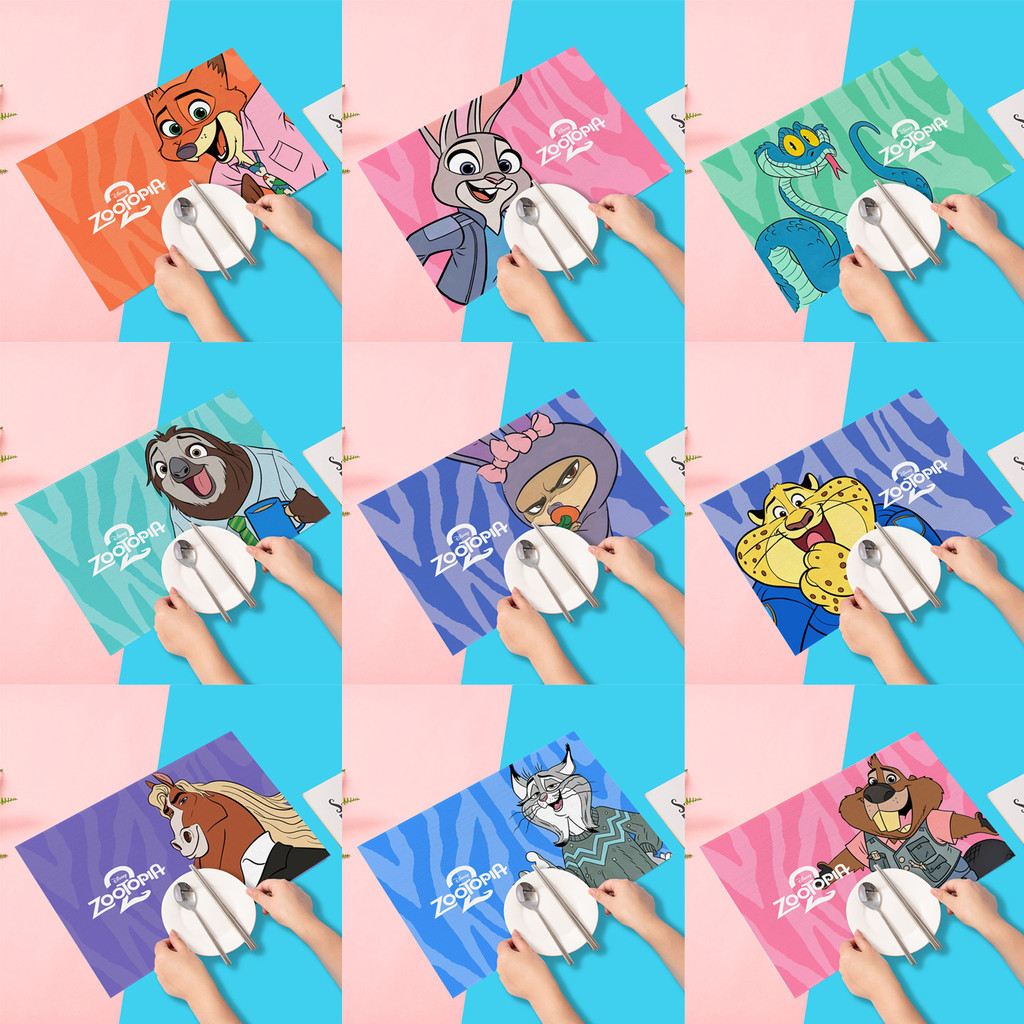 Crazy Zootopia Có Thể Gập Lại Cao Su Mềm Placemat Zootopia Sinh Viên Bát Thảm Metropolis Fox Nick Dệ