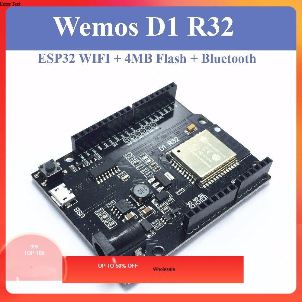 Mạch Arduino Wemos D1 R32 - Kit ESP32 WiFi Bluetooth UNO R3