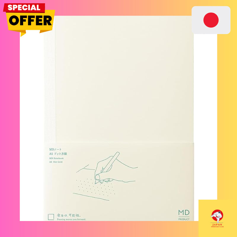 MIDORI MD Notebook A5 Series – Dot Grid, Grid, Lined, or Blank Pages