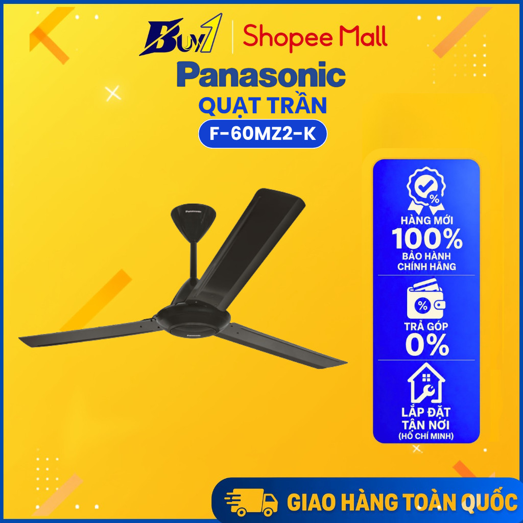 F-60MZ2-K - Quạt trần Panasonic 3 cánh F-60MZ2-K 66W - Hàng Chính Hãng