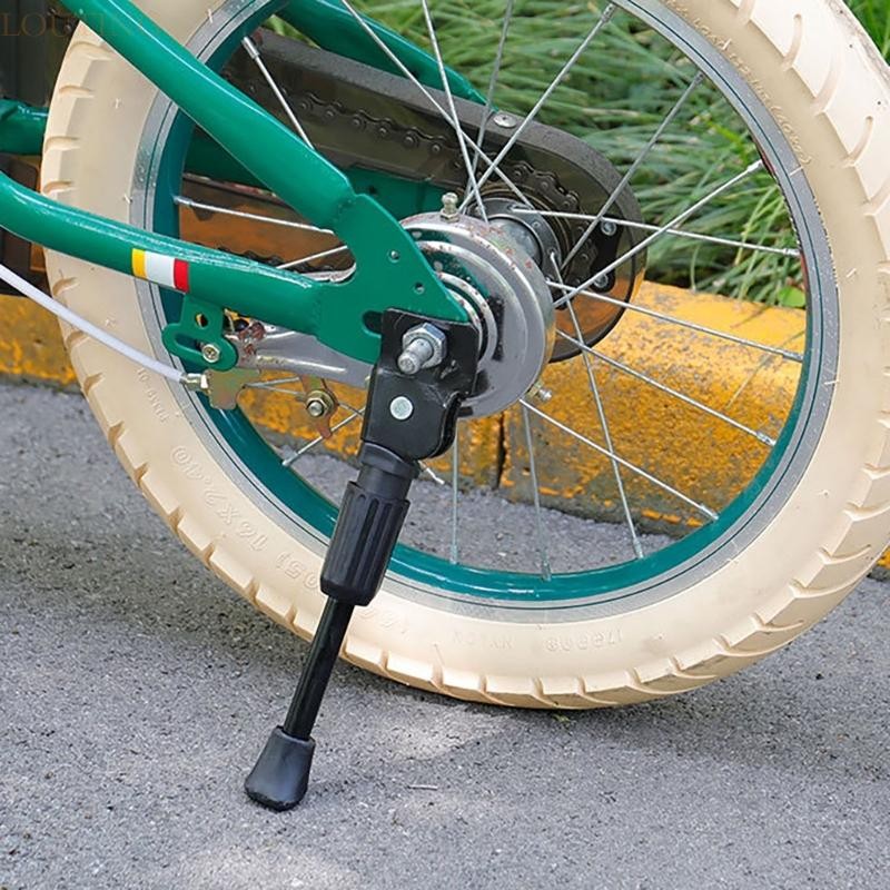 Heavy Duty Kids Bike Kickstand,  Bicycles Side Stand Support with Foot