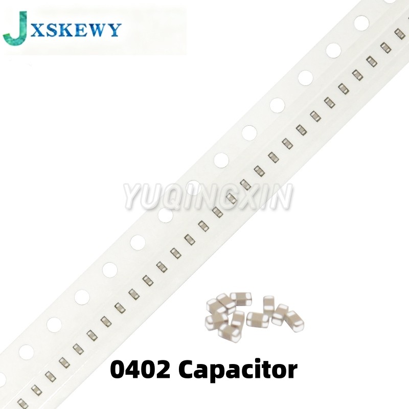 100 Chiếc 0402 SMD Chip Tụ Gốm Nhiều Lớp 0.5pF - 10uF 10pF 47pF 100pF 470pF 1nF 10nF 15nF 100nF 0.1u