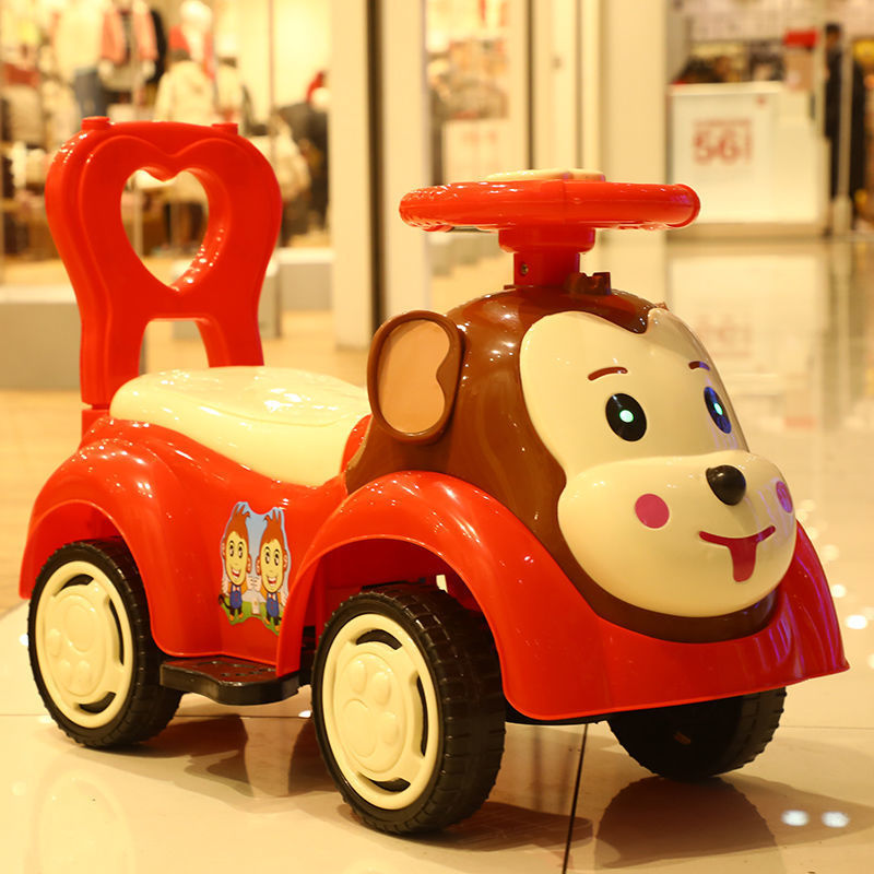 Xe tay ga lớn cho trẻ em1Đến3Xe xoay bốn bánh cho trẻ 1 tuổi, chống lật, xe tập đi cho trẻ nhỏ, xe t