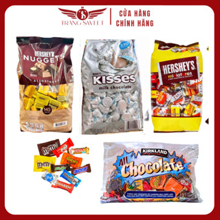   Tách Lẻ  Socola Kisses Socola Hershey Nuggets Socola Miniatures Kirkland Chocolate Hershey's Kisses Milk 100g 500g 