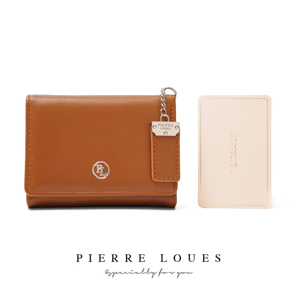PIERRE LOUES Ví Aurelia Ví gấp nhỏ dành cho nữ được làm bằng da cao cấp BAEOS