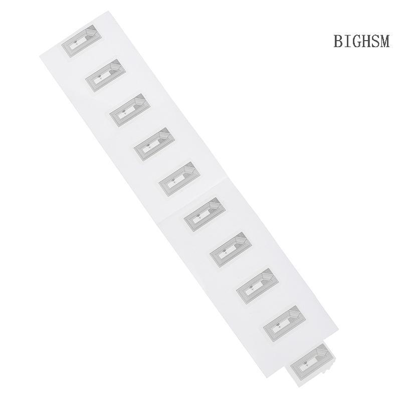BIGHSM 100 Chiếc NFC Chip Ntag213 Miếng Dán Ướt Lớp Lót 2 * 1cm 13.56 MHz RFID NTAG213 Thẻ Nhãn SKK