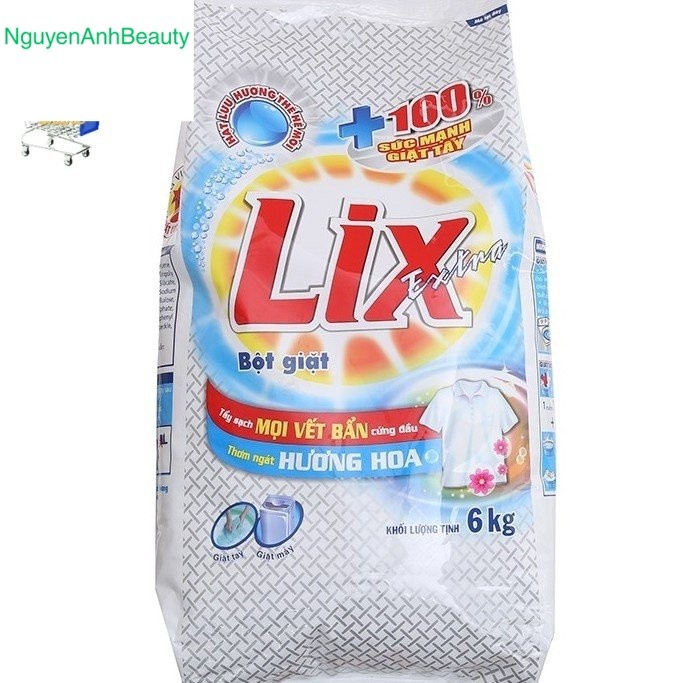 Bột Giặt Lix Extra NEW 5,5 kg Sản phẩm chính hãng của công ty Lixco